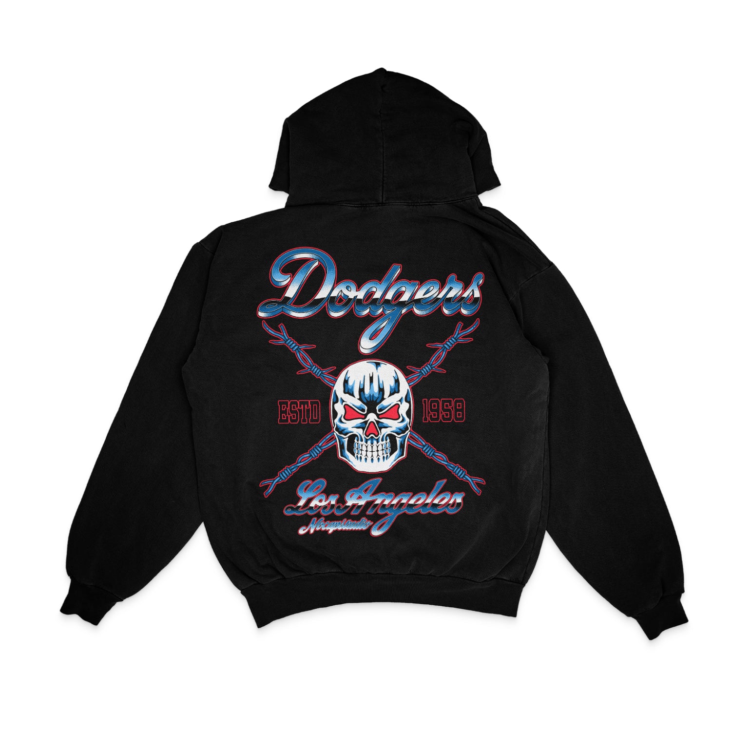 Los Angeles Dodger Skull Hoodie